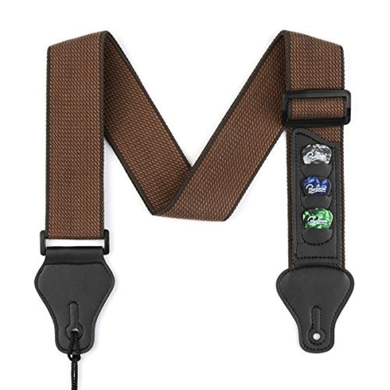 BestSounds Guitar Strap for Acoustic, Electric Bass Guitars with Pick Holders for Men Women and Kids - Image 1
